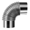 Stainless Steel Exhaust/Flue 90° Bend for IR13/IR16 100mm