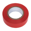 PVC Insulating Tape 19mm x 20m, Red - Pack of 10
