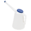 Oil Container with Blue Lid & Flexible Spout 3L