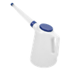 Oil Container with Flexible Spout 5L - Blue Lid