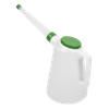 Oil Container with Flexible Spout 5L - Green Lid