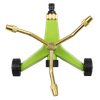 3-Arm Brass Sprinkler with Metal Wheeled Base
