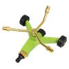 3-Arm Brass Sprinkler with Metal Wheeled Base
