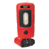 Rechargeable 360° Inspection Light 3W COB & 1W SMD LED - Red