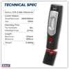 Rechargeable 360° Inspection Light 4W & 3W SMD LED - Black