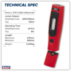 Rechargeable 360° Inspection Light 4W & 3W SMD LED - Red