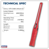 Rechargeable 360° Slim Inspection Light 8W & 1W SMD LED - Red