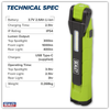 Rechargeable 360° Inspection Light 10W & 2 x 4W SMD LED - Green