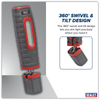 Rechargeable 360° Inspection Light 15W & 3W SMD LED - Red