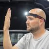 Rechargeable Head Torch with Auto-Sensor 2W COB LED - Black