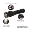 Rechargeable Aluminium Torch with Adjustable Focus 5W SMD LED