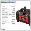 Tyre Inflator & High-Volume Air Pump 12V/230V AC