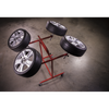 Heavy-Duty Alloy Wheel Painting/Repair Stand 4 Wheel Capacity