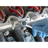 Long Reach Double End Spark Plug Box Spanner with L-Bar 16/18mm