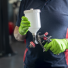 Paint Spray Gun Pot with Brass Fitting 600ml - White