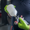 Paint Spray Gun Pot with Brass Fitting 600ml - White