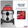 20L Vacuum Cleaner Wet & Dry Stainless Drum 1250W/230V