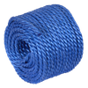 8mm x 30m Polypropylene Split Film Twisted Rope, Blue