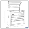 Premier™ Heavy-Duty Topchest 4 Drawer 675mm - Stainless Steel