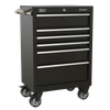 Premier™ Heavy-Duty Rollcab 6 Drawer 675mm - Black