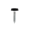 Numberplate Screw with Plastic Enclosed Head 4.8 x 24mm, Black - Pack of 50
