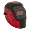 Auto Darkening Welding Helmet Shade 9-13 - Red