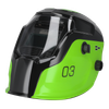 Auto Darkening Welding Helmet Shade 9-13 - Green
