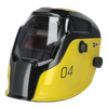 Auto Darkening Welding Helmet Shade 9-13 - Yellow