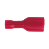 Fully Insulated Female Terminal 6.3mm, Red - Pack of 100