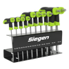Siegen T-Handle TRX-Star* Key Set 10pc