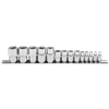 Siegen TRX-Star* Socket Set E4-E24 1/4", 3/8" & 1/2"Sq Drive 14pc