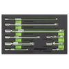 Extension Bar Set 1/4", 3/8" & 1/2"Sq Drive 9pc
