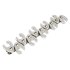 Siegen Flare Nut Crow's Foot Wrench Set 3/8"Sq Drive 10pc