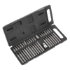 Siegen TRX-Star/Hex/Spline Bit Set 3/8" & 1/2"Sq Drive 40pc