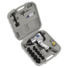 Air Impact Wrench Kit with Sockets 1/2"Sq Drive
