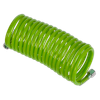 PE Coiled Air Hose with 1/4"BSP Unions 5m x 5mm - Green