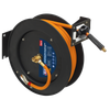 15m Retractable High-Visibility Hybrid Air Hose with Steel Reel 10mm ID