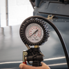 Tyre Inflator with Pressure Gauge and Clip-On Connector