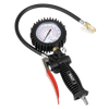 Tyre Inflator with Pressure Gauge and Clip-On Connector