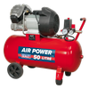 50L V-Twin Direct Drive Air Compressor 3hp
