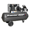 Premier 200L Belt Drive Air Compressor with Front Control Panel