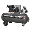 Premier 200L Belt Drive Air Compressor with Front Control Panel