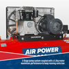200L Belt Drive Air Compressor with Cast Cylinders 5.5hp 2-Stage
