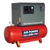 270L Low Noise Belt Drive Air Compressor with Cast Cylinders 5.5hp 2-Stage
