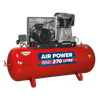 270L Belt Drive Air Compressor with Cast Cylinders 7.5hp 2-Stage