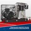 500L Belt Drive Air Compressor with Cast Cylinders 7.5hp 2-Stage