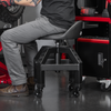 Premier Industrial Pneumatic Creeper Stool with Adjustable Height Swivel Seat & Back Rest
