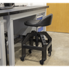 Premier Industrial Pneumatic Creeper Stool with Adjustable Height Swivel Seat & Back Rest