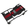 Steel Creeper with 4 Rough Ground 5" Wheels & Adjustable Back/Headrest