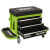 Mechanic's Utility Seat & Toolbox - Green